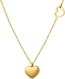 Gold Plated Heart Necklace for Women