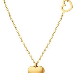 Gold Plated Heart Necklace for Women